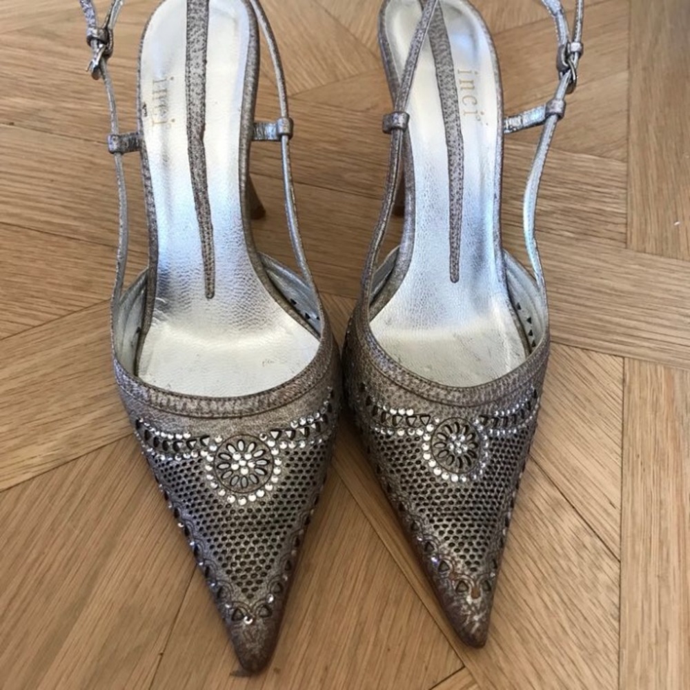 Silver heels